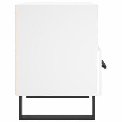 Sängbord 2 st vit 40x35x47,5 cm konstruerat trä