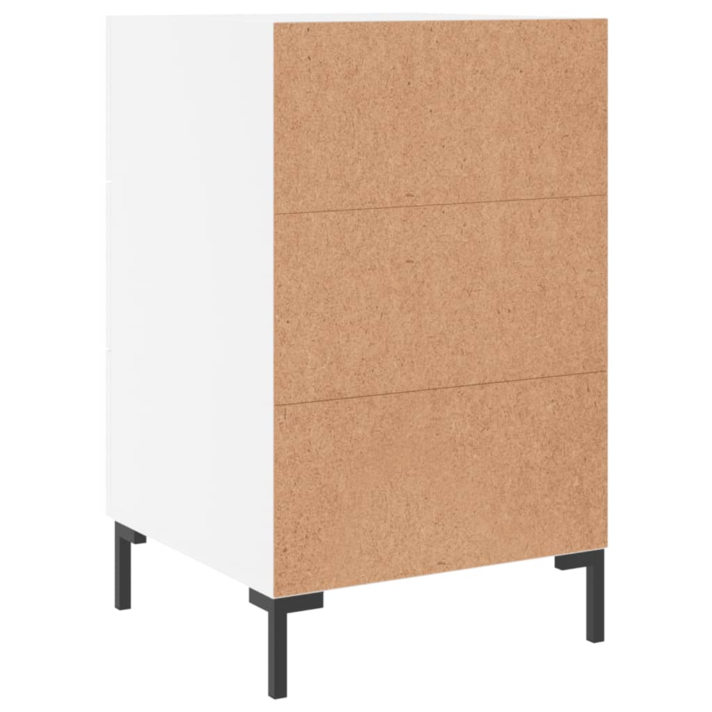 Sängbord Nattduksbord Vit 40x40x66 cm