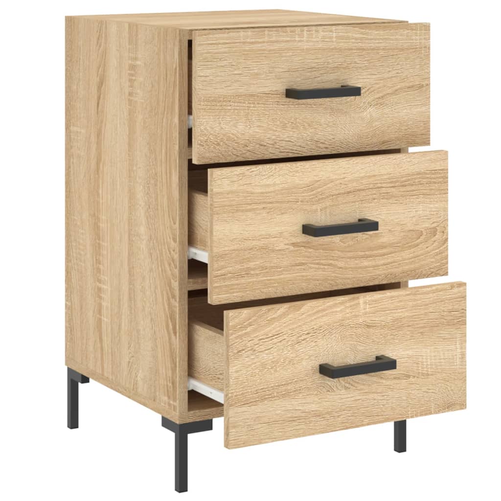 Sängbord Nattduksbord Sonoma Ek 40x40x66 cm