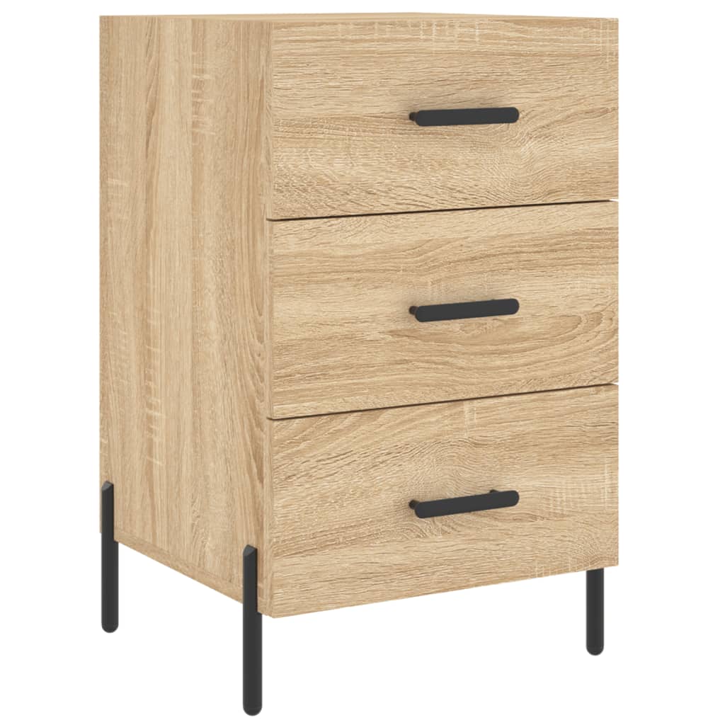 Sängbord Nattduksbord Sonoma Ek 40x40x66 cm