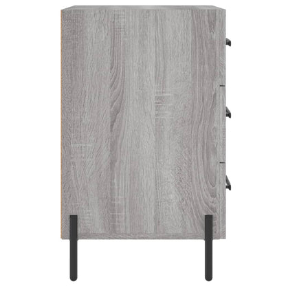 Sängbord Nattduksbord Sonoma Grå Ek 40x40x66 cm