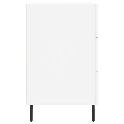 Sängbord Nattduksbord Vit 40x40x66 cm
