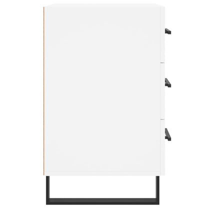 Sängbord Nattduksbord Vit 40x40x66 cm