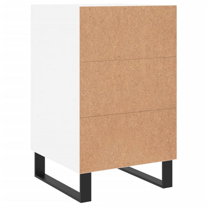 Sängbord Nattduksbord Vit 40x40x66 cm