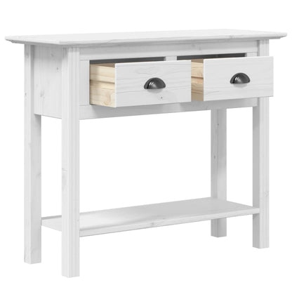 Avlastningsbord Konsollbord Vit BODO 91x35x74 cm massiv furu