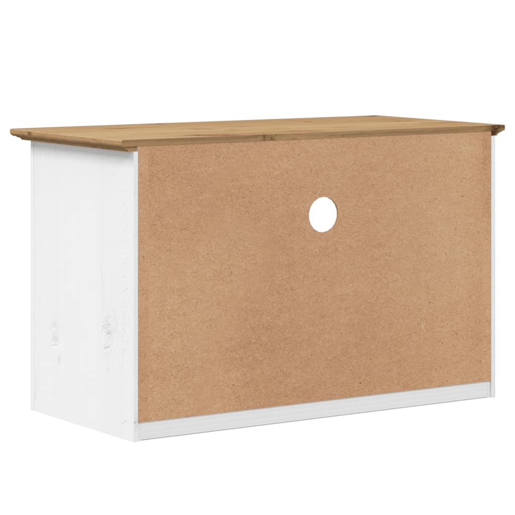 TV-Möbel Trä TV-Bänk med 2 lådor BODO Brun 91,5x44,5x56 cm massiv furu