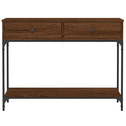 Avlastningsbord Konsollbord Brun Ek 100x34,5x75 cm