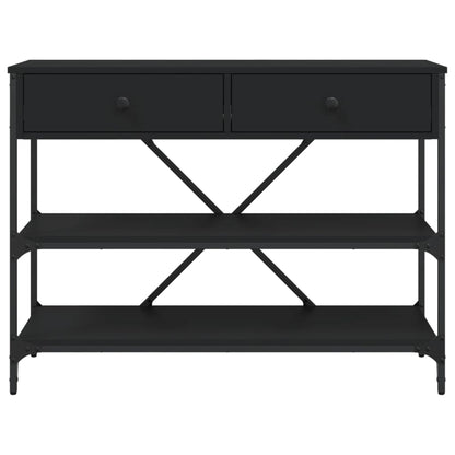 Avlastningsbord Konsollbord Svart med lådor och hyllor