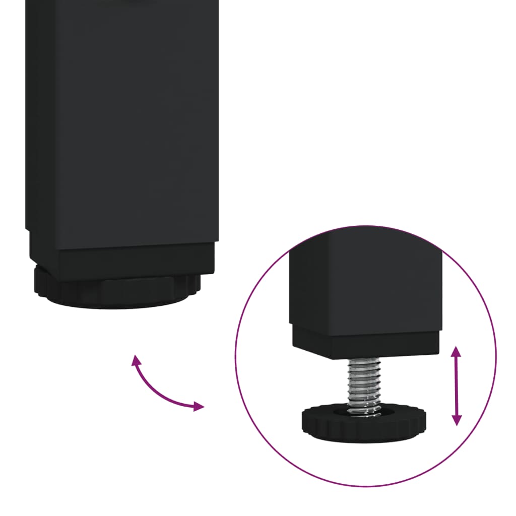 Avlastningsbord Konsollbord Svart med lådor och hyllor