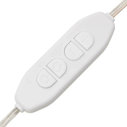 Väggspegel LED-belysning 40x100 cm glas rektangulär