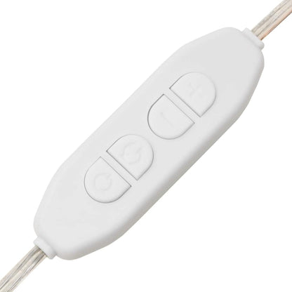 Väggspegel LED-belysning 50x80 cm glas rektangulär