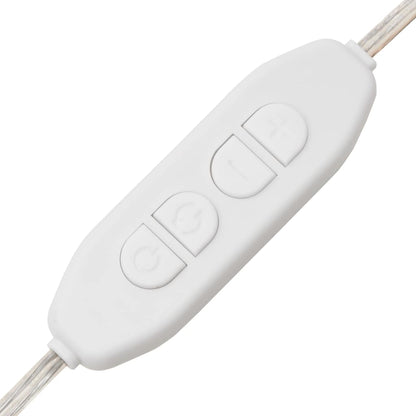 Väggspegel LED-belysning 50x100 cm glas rektangulär