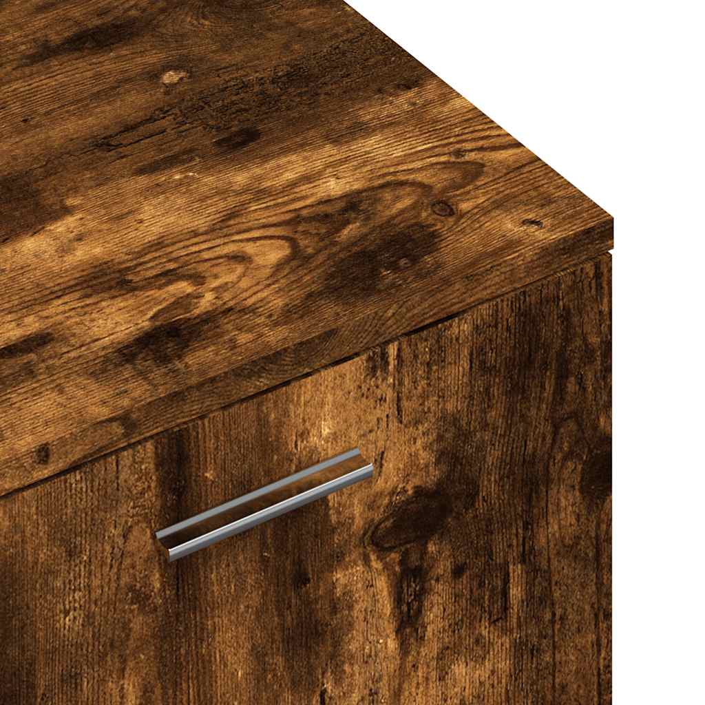 TV-Möbel Rökfärgad Ek TV-Bänk 120x34x37 cm