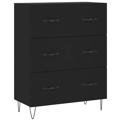 Skåp Svart 69,5x34x180 cm