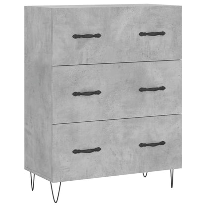 Skåp Betonggrå 69,5x34x180 cm