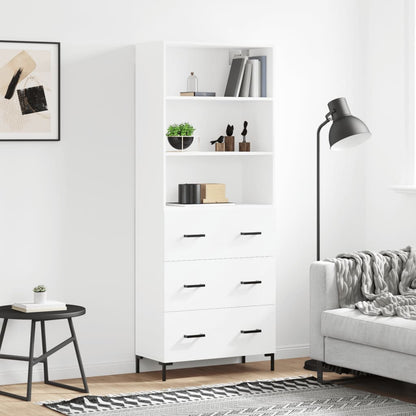 Skåp Vit 69,5x34x180 cm