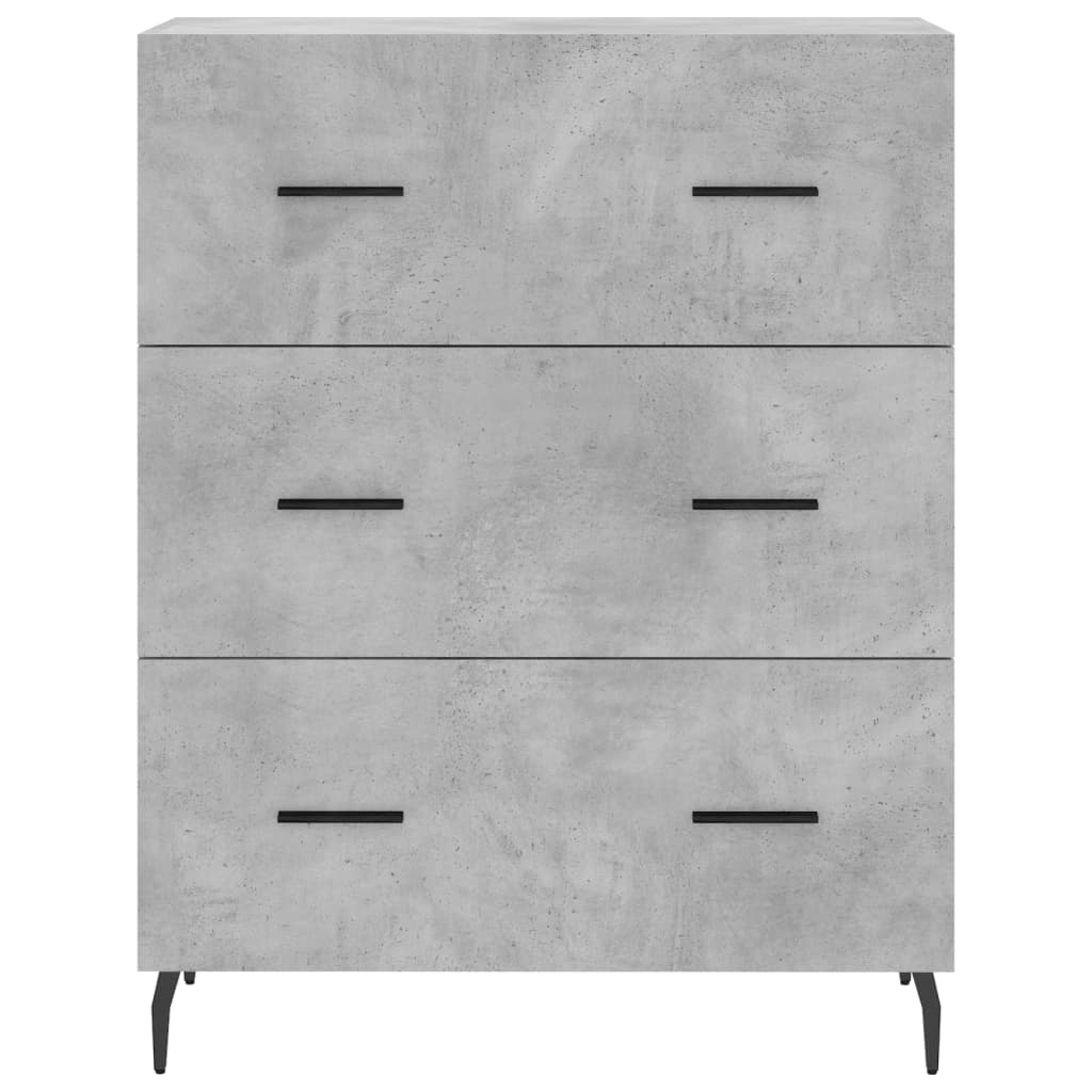 Skåp Betonggrå 69,5x34x180 cm