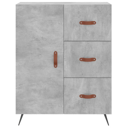 Skåp Betonggrå 69,5x34x180 cm