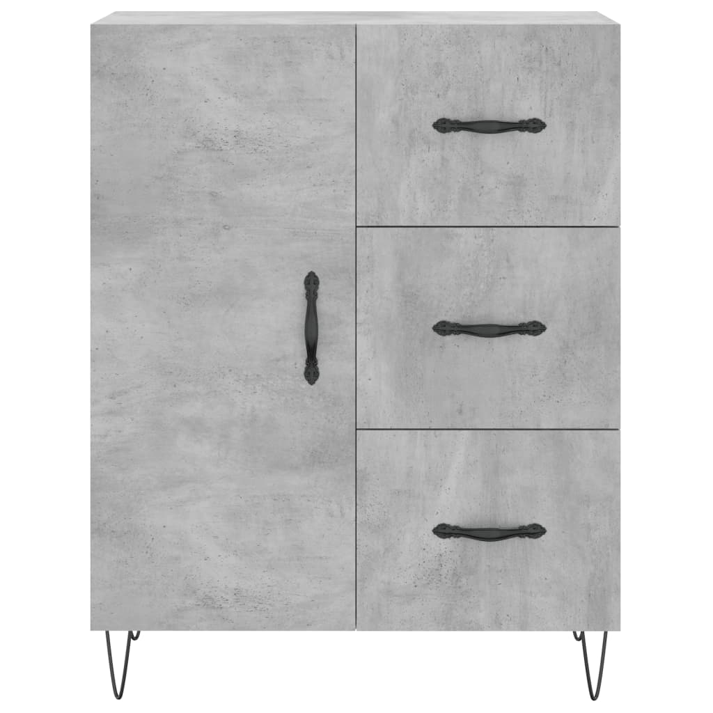 Skåp Betonggrå 69,5x34x180 cm