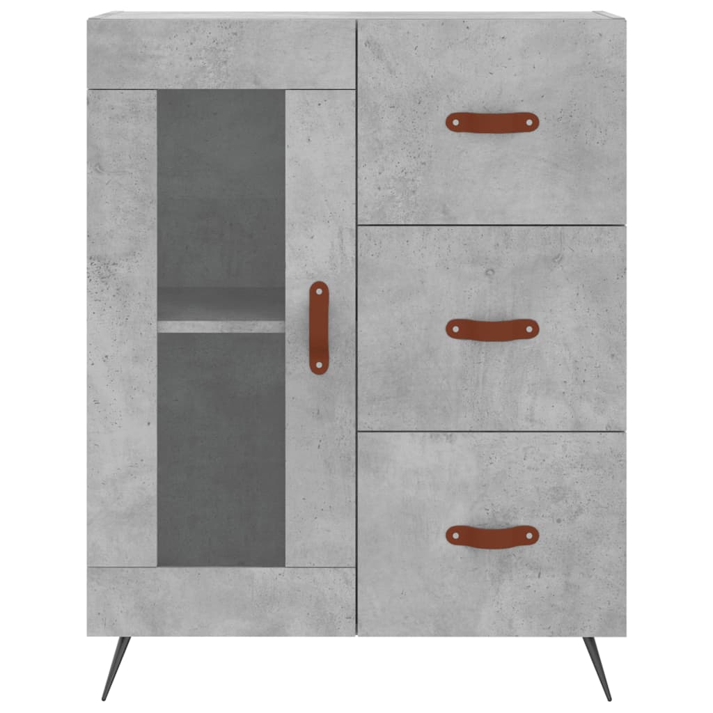 Skåp Betonggrå 69,5x34x180 cm