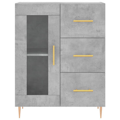 Skåp Betonggrå 69,5x34x180 cm