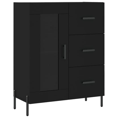 Skåp Svart 69,5x34x180 cm