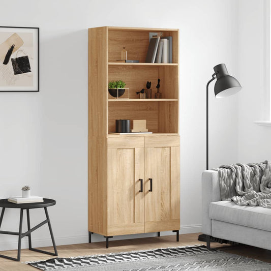 Skåp Sonoma Ek 69,5x34x180 cm