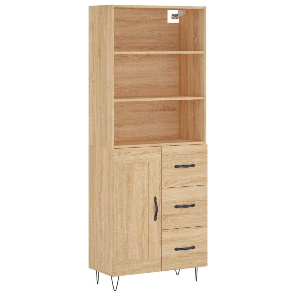Skåp Sonoma Ek 69,5x34x180 cm