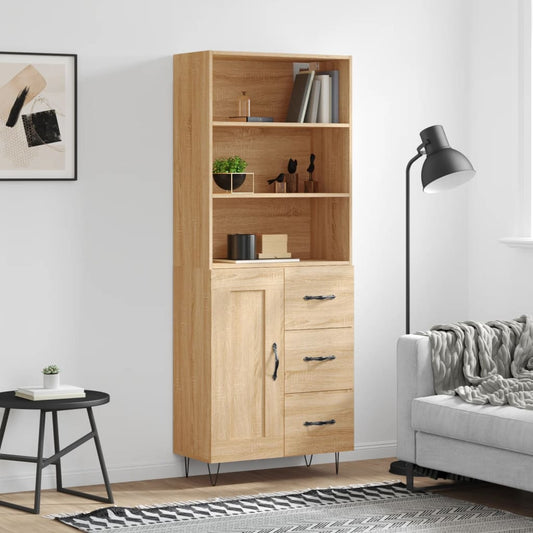 Skåp Sonoma Ek 69,5x34x180 cm
