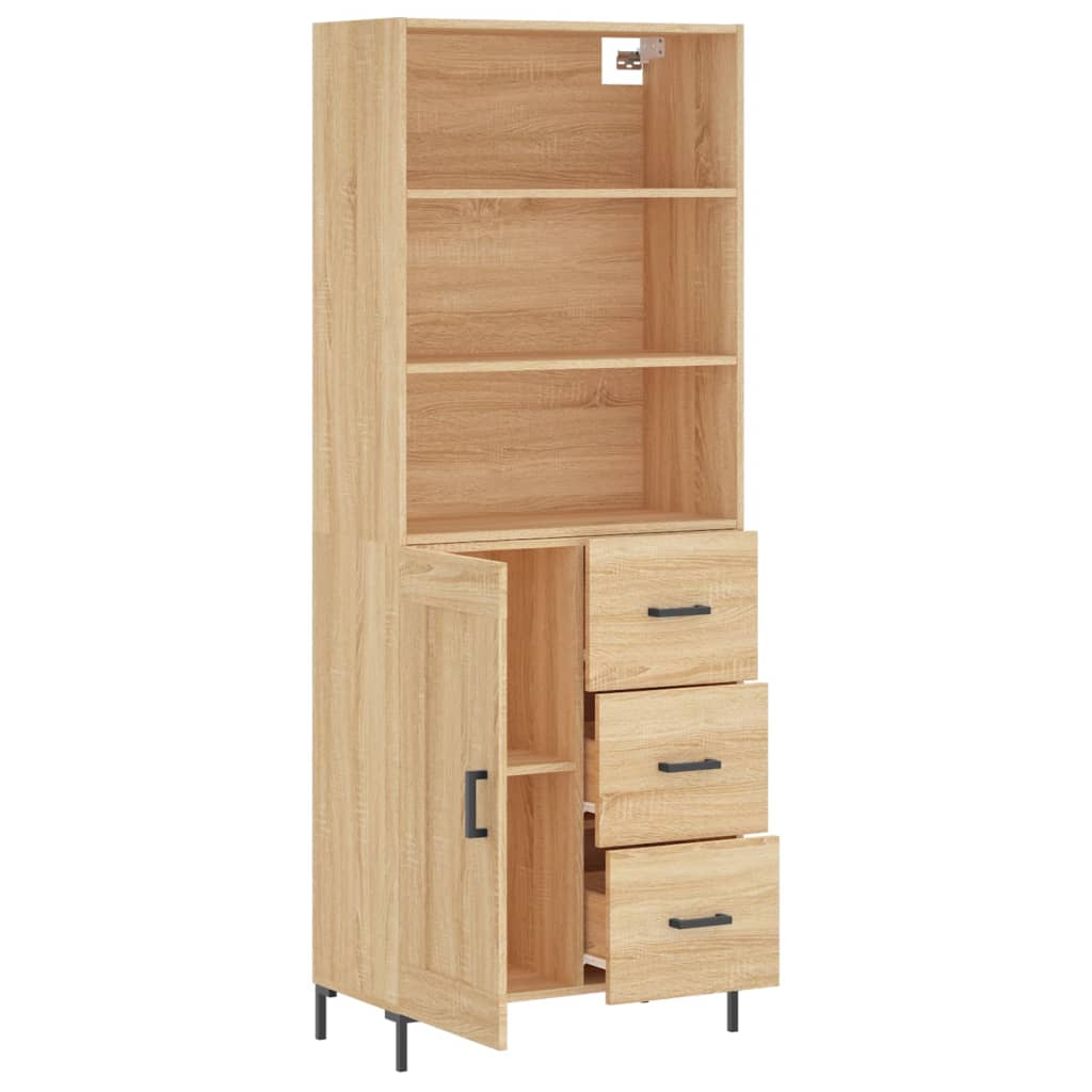 Skåp Sonoma Ek 69,5x34x180 cm
