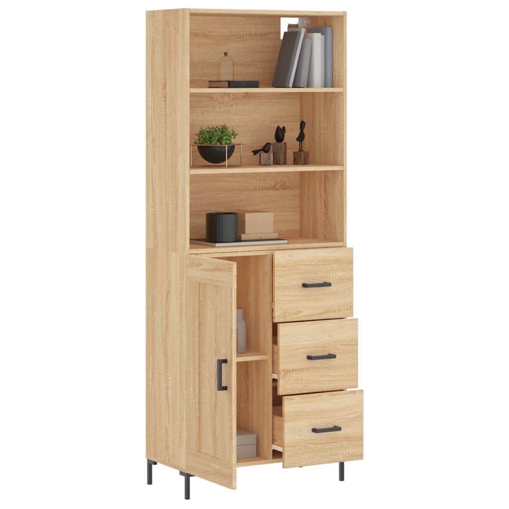 Skåp Sonoma Ek 69,5x34x180 cm