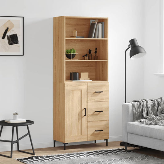 Skåp Sonoma Ek 69,5x34x180 cm