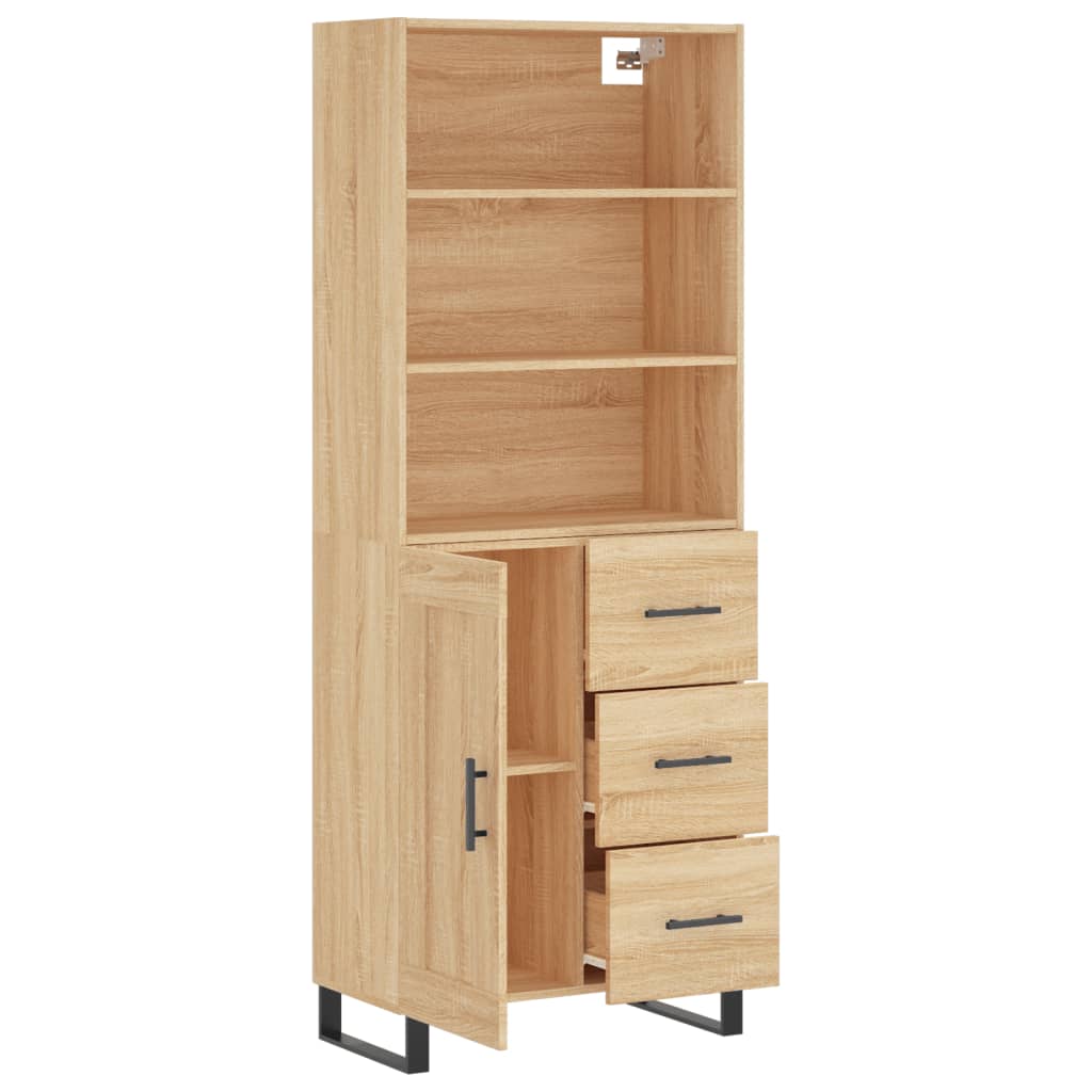 Skåp Sonoma Ek 69,5x34x180 cm