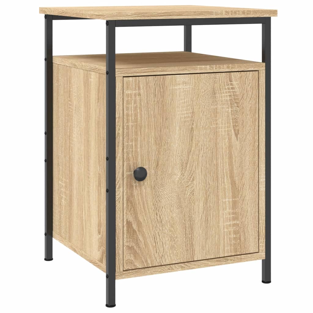 Sängbord 2 st sonoma-ek 40x42x60 cm konstruerat trä