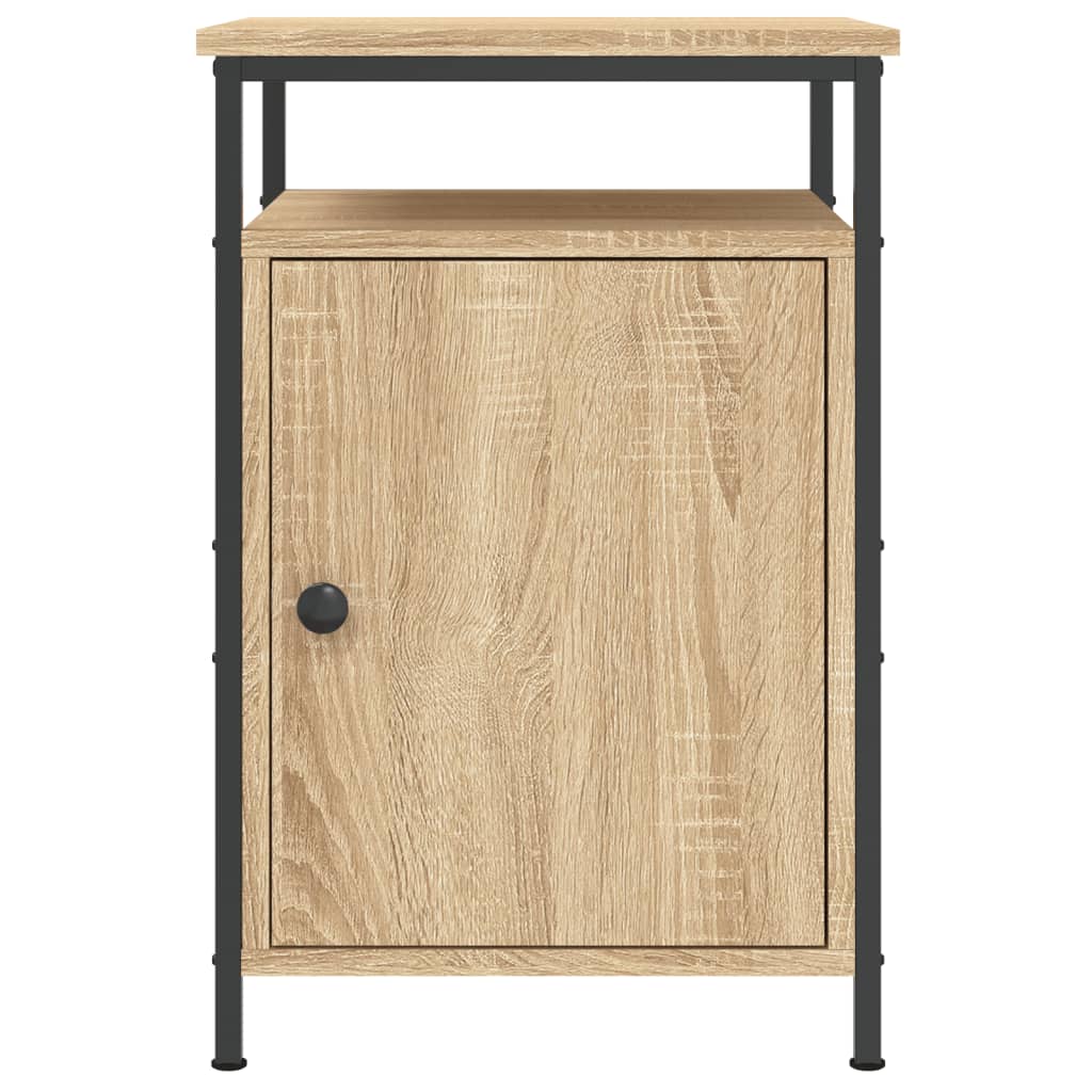 Sängbord 2 st sonoma-ek 40x42x60 cm konstruerat trä