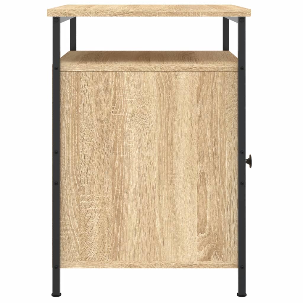 Sängbord 2 st sonoma-ek 40x42x60 cm konstruerat trä