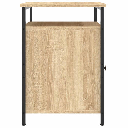 Sängbord 2 st sonoma-ek 40x42x60 cm konstruerat trä