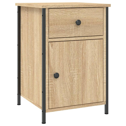 Sängbord 2 st sonoma-ek 40x42x60 cm konstruerat trä