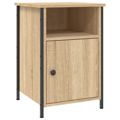 Sängbord 2 st sonoma-ek 40x42x60 cm konstruerat trä