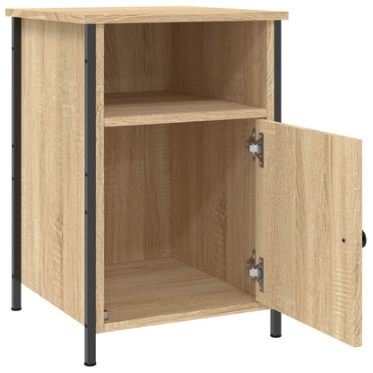 Sängbord 2 st sonoma-ek 40x42x60 cm konstruerat trä