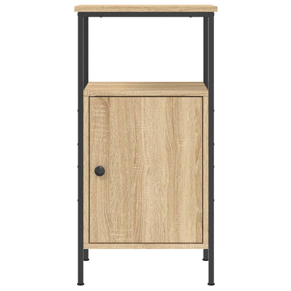 Sängbord 2 st sonoma-ek 41x31x80 cm konstruerat trä