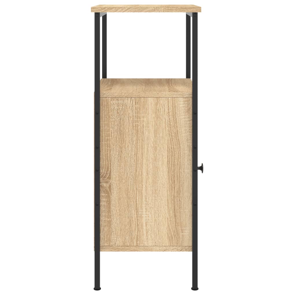 Sängbord 2 st sonoma-ek 41x31x80 cm konstruerat trä