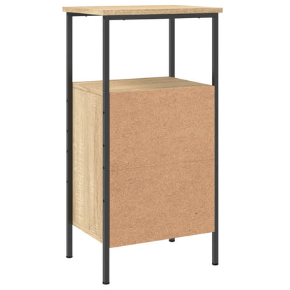Sängbord 2 st sonoma-ek 41x31x80 cm konstruerat trä