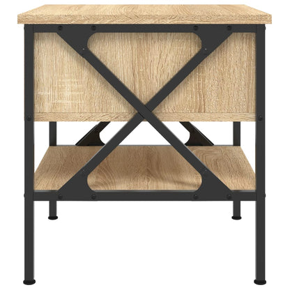Sängbord 2 st sonoma-ek 40x42x45 cm konstruerat trä