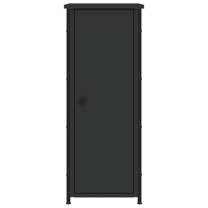 Sängbord 2 st svart 32x42x80 cm konstruerat trä