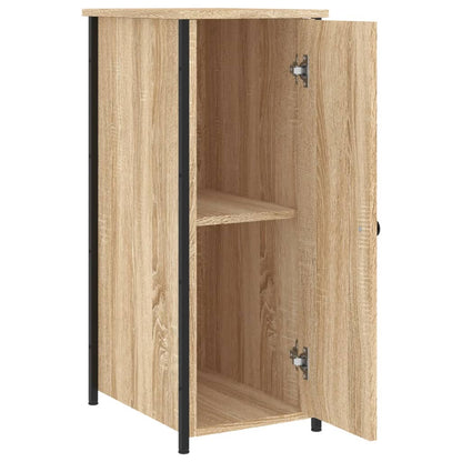 Sängbord 2 st sonoma-ek 32x42x80 cm konstruerat trä