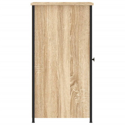 Sängbord 2 st sonoma-ek 32x42x80 cm konstruerat trä