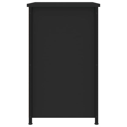 Sängbord 2 st svart 40x36x60 cm konstruerat trä