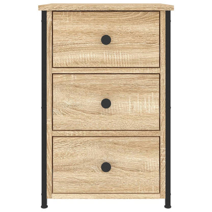 Sängbord 2 st sonoma-ek 40x36x60 cm konstruerat trä