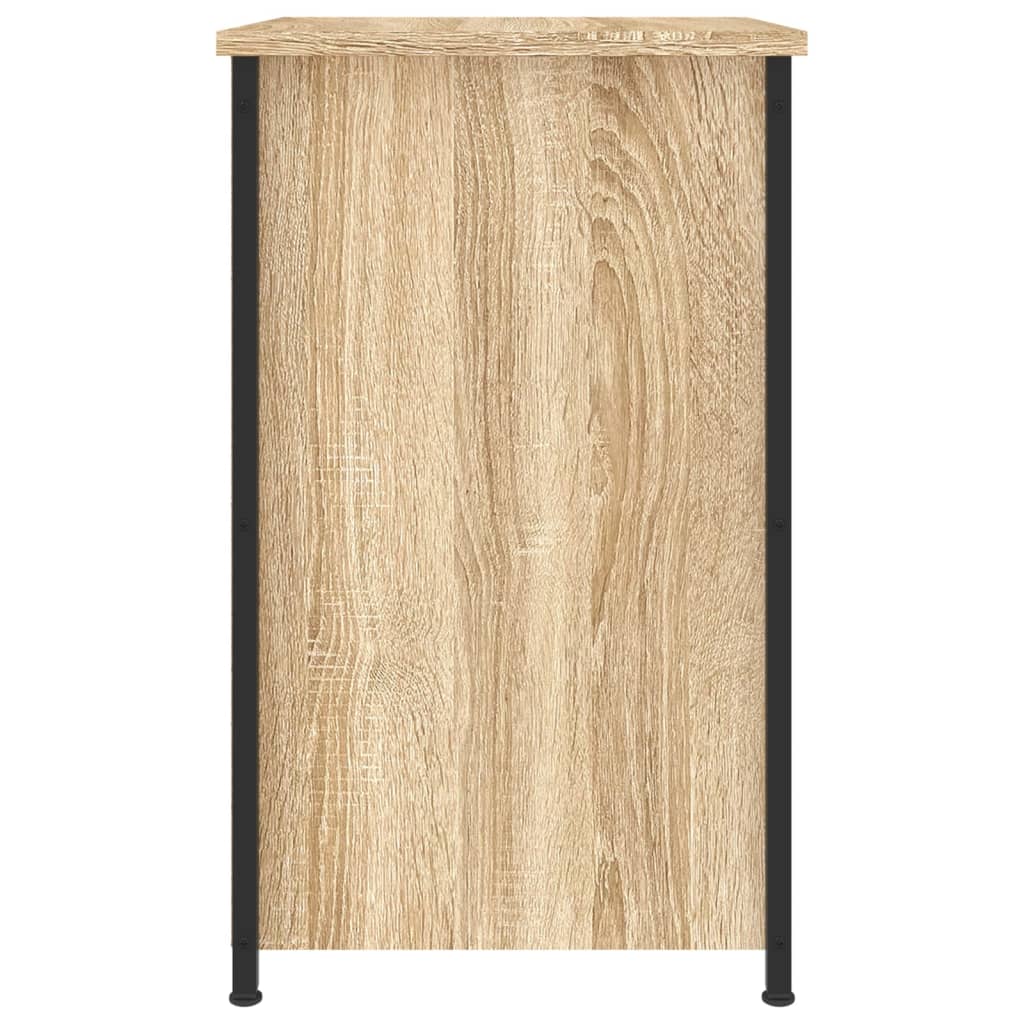 Sängbord 2 st sonoma-ek 40x36x60 cm konstruerat trä